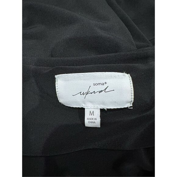 Soma Weekend Black Drawstring Waist Dress Size Medium - Picture 6 of 7